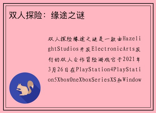 双人探险：缘途之谜